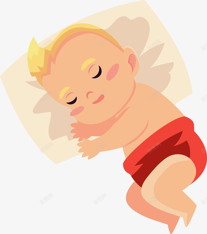 安稳睡觉的可爱婴儿矢量图ai免抠素材_新图网 https://ixintu.com 可爱婴儿 婴儿 安稳睡觉 新生儿 睡觉的婴儿 矢量png 矢量图