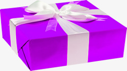 紫色礼盒圣诞元旦素材