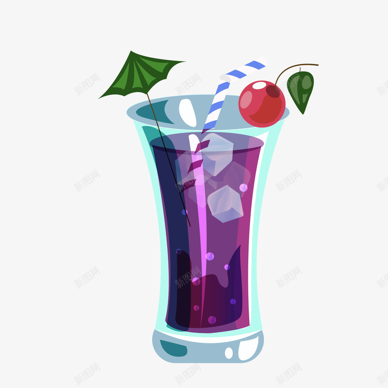 紫色夏季饮料png免抠素材_新图网 https://ixintu.com 夏季饮料 果汁饮料 紫色果汁 背景装饰