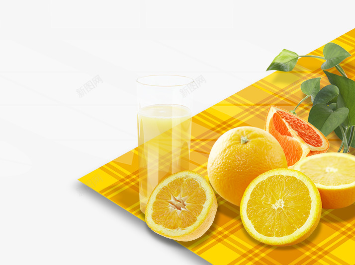 水果静物psd免抠素材_新图网 https://ixintu.com 布 果汁 橙汁 水果静物
