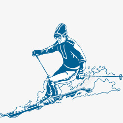 滑雪男人滑雪的男人高清图片