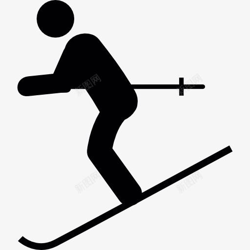 人图标png_新图网 https://ixintu.com 冬季 冬季运动 滑雪 滑雪运动