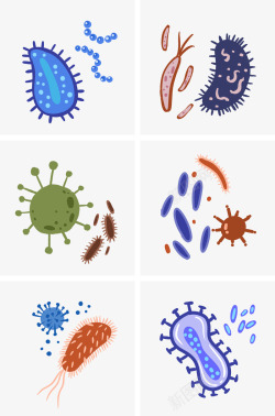 各种细菌细胞素材