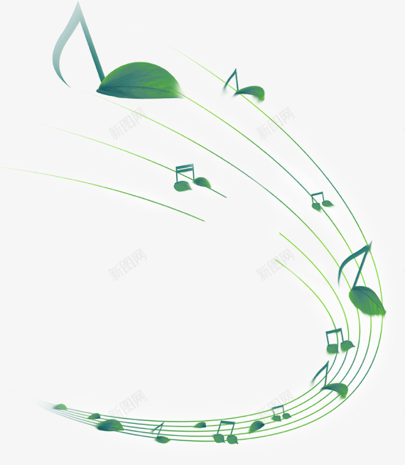绿色树叶音符乐谱漂浮png免抠素材_新图网 https://ixintu.com 乐谱 免抠PNG 树叶 漂浮素材 绿色 音符