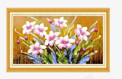 花卉装饰画花卉油画高清图片