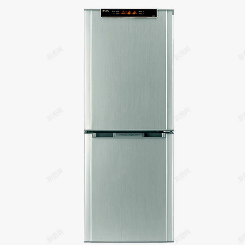 银色冰箱png免抠素材_新图网 https://ixintu.com 冰柜 冰箱 厨房用具 银色