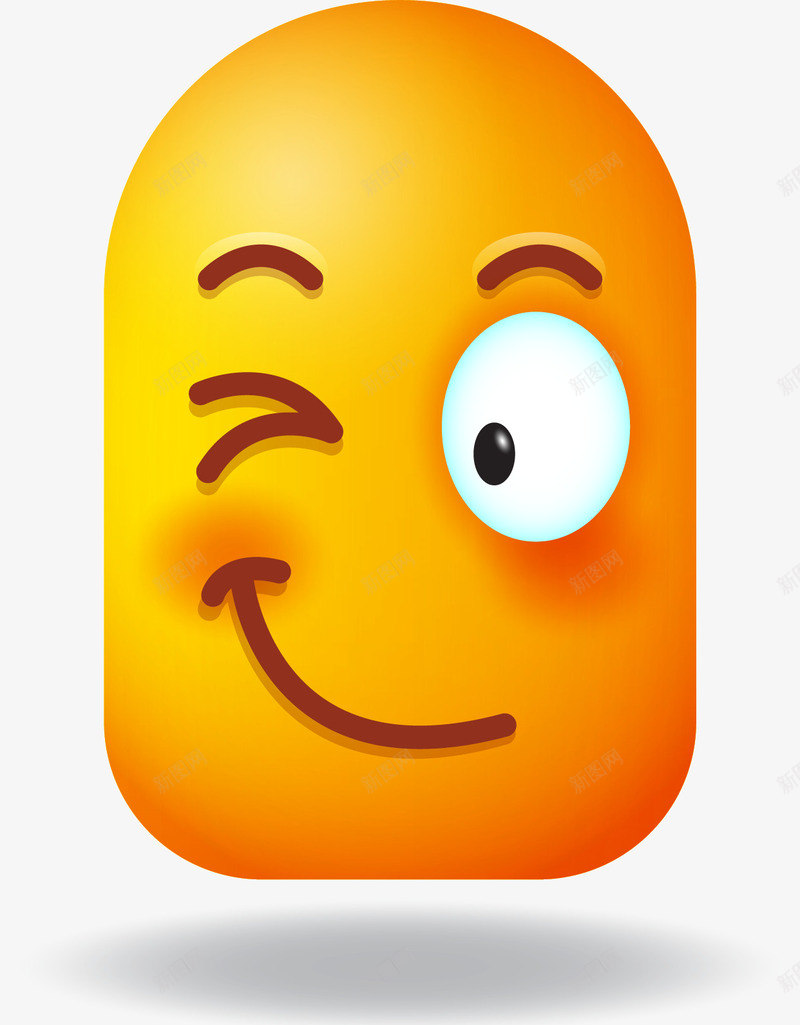 wink表情png免抠素材_新图网 https://ixintu.com emoji wink 卡通 大黄脸 眨眼 表情包