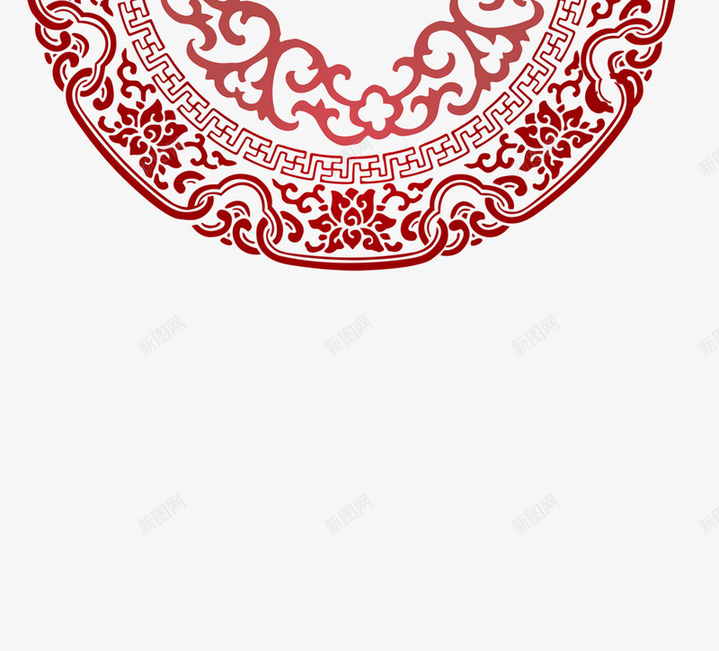中国风花纹png免抠素材_新图网 https://ixintu.com 中国元素 古代纹饰 婚庆
