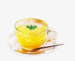 柠檬蜂蜜柚子茶蜂蜜高清图片