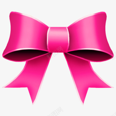 粉色的蝴蝶结icon图标图标
