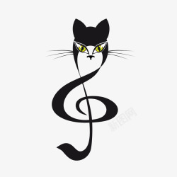 音符小猫创意音符小猫高清图片