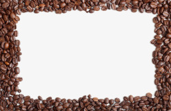 咖啡豆边框素材