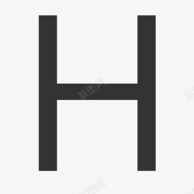 大写字母Hicon图标图标