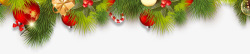 绿色彩灯圣诞礼物树叶装饰高清图片