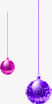 扁平风格质感红色紫色的彩球素材