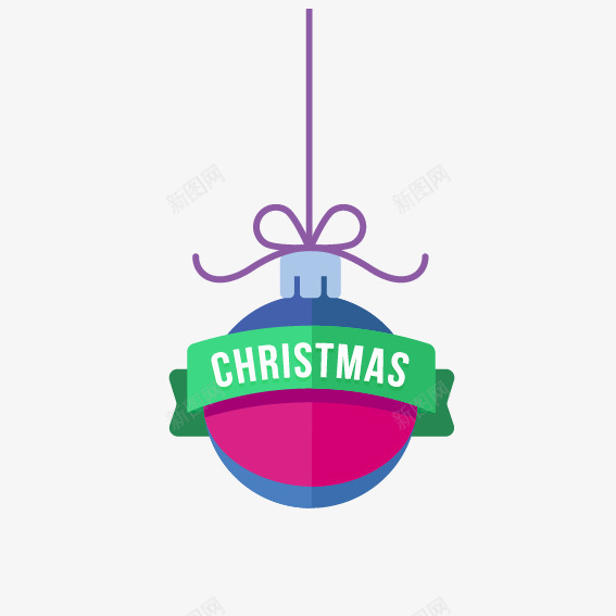 圣诞球元素图案png免抠素材_新图网 https://ixintu.com 图案 圣诞球 挂饰 装饰