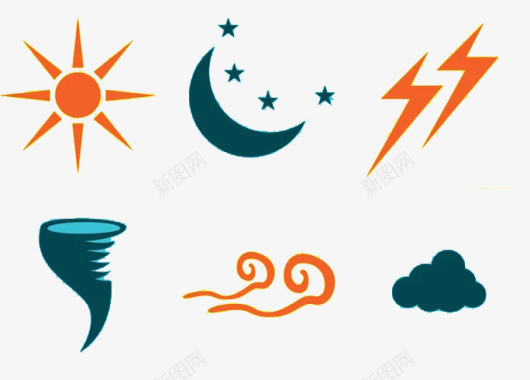 卡通天气太阳图标图标