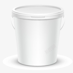油漆桶包装空白油漆桶矢量图高清图片