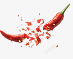 创意红辣椒创意破碎的红辣椒高清图片