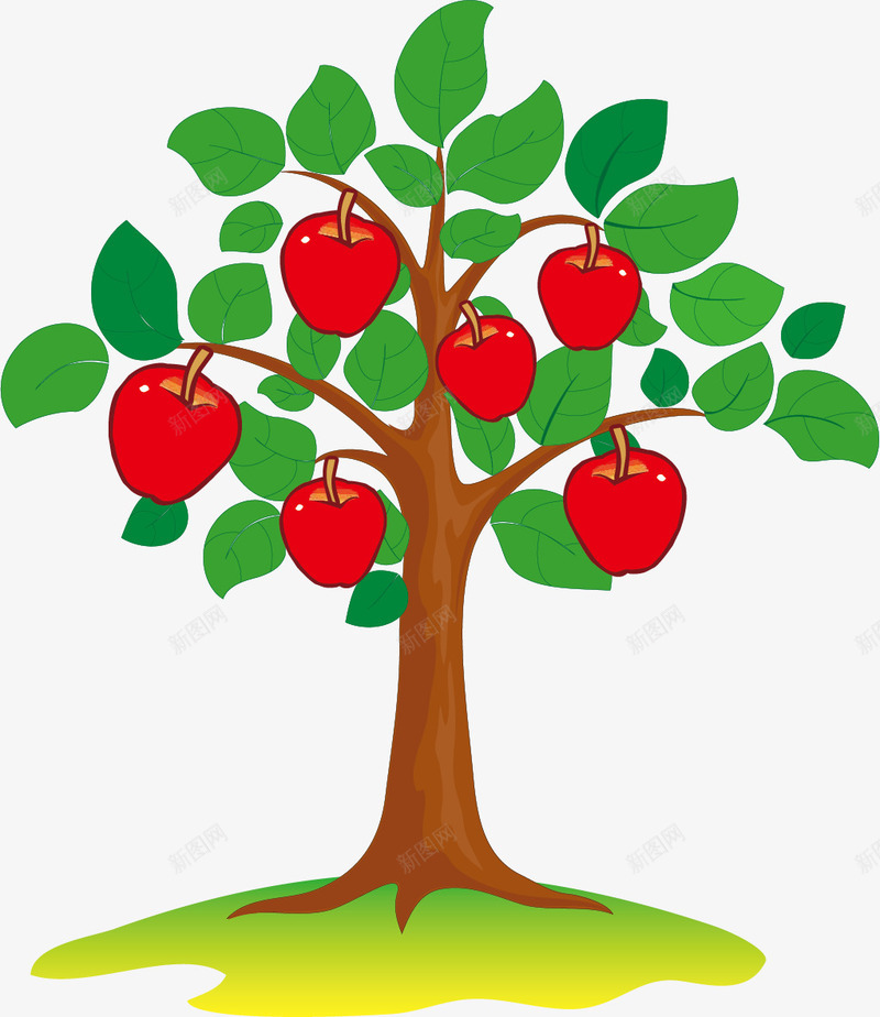 果树png免抠素材_新图网 https://ixintu.com 果树 树 苹果树