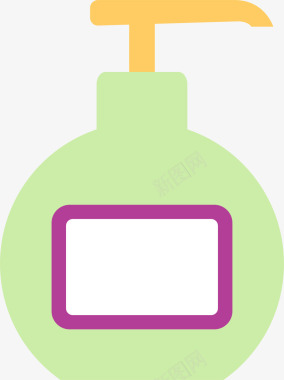 扁平网页乳液化妆品icon图标图标