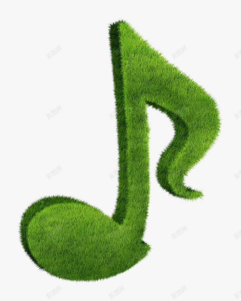 创意绿色音符png免抠素材_新图网 https://ixintu.com 创意 春季元素 绿色 音符