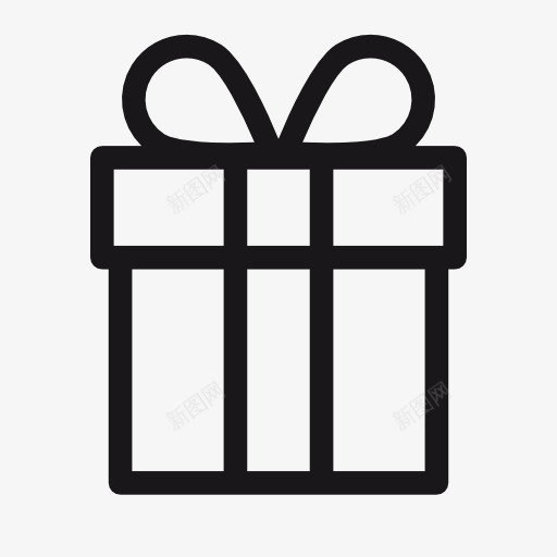 礼物盒子简洁圣诞节图标png_新图网 https://ixintu.com png 图标 圣诞节 盒子 礼物 简洁