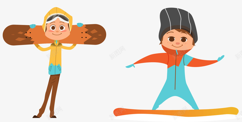 滑雪运动卡通png免抠素材_新图网 https://ixintu.com 下雪了 寒假出游 寒假来了 小人 海报设计 滑雪 滑雪宣传 滑雪旅游 滑雪运动 玩耍