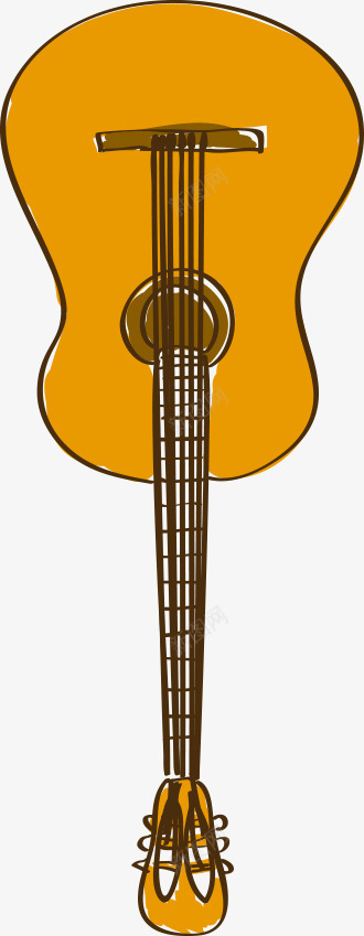 卡通手绘吉他png免抠素材_新图网 https://ixintu.com 乐器 卡通吉他 吉他 手绘吉他