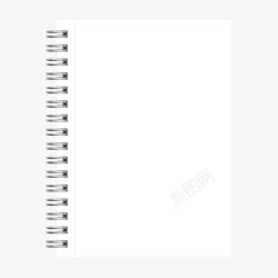 空白的本子手绘笔记本高清图片