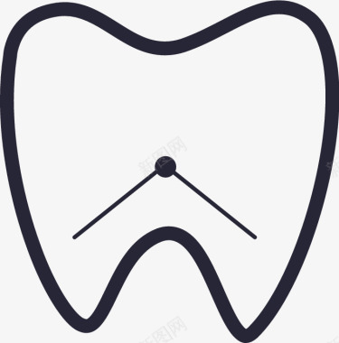 牙龈炎icon矢量图图标图标