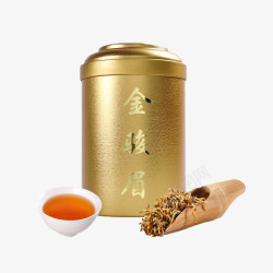 产品实物拍摄金骏眉茶叶高清图片