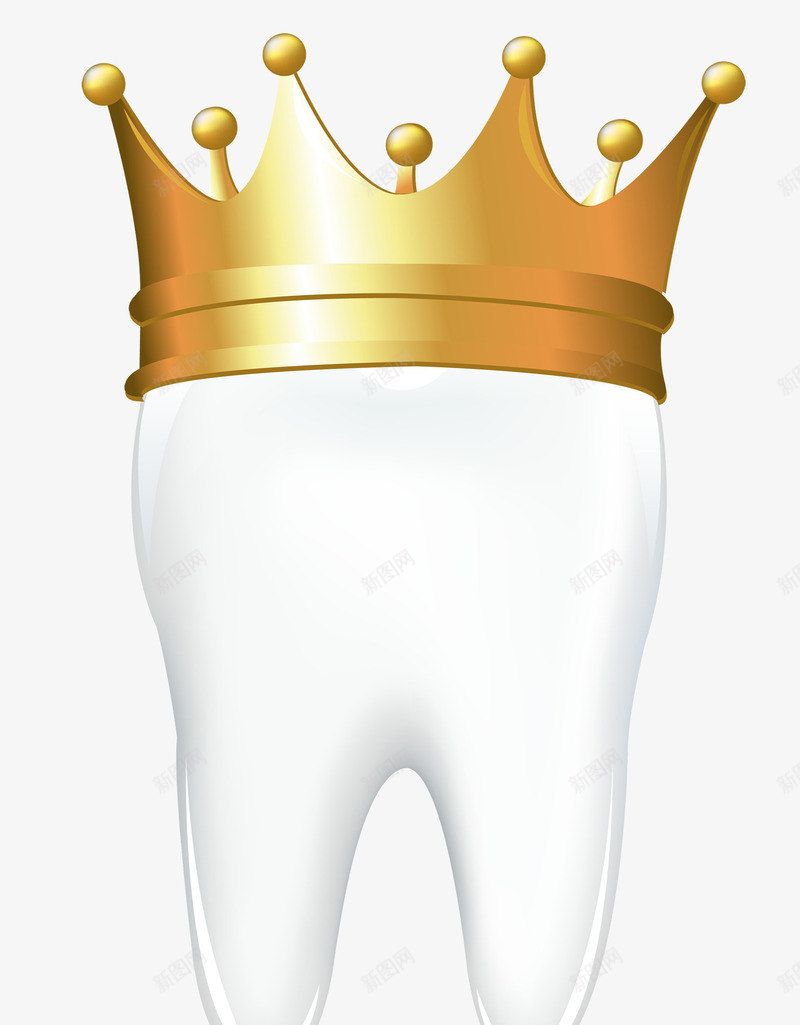 戴皇冠的牙齿png免抠素材_新图网 https://ixintu.com 口腔 洁白 牙齿 牙齿健康 白色 皇冠