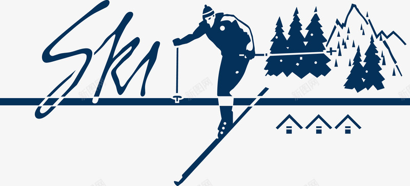 滑雪场滑雪运动员矢量图eps免抠素材_新图网 https://ixintu.com 滑雪场 滑雪矢量 运动员 矢量图