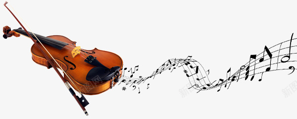 小提琴乐器音符png免抠素材_新图网 https://ixintu.com 乐器 小提琴 美妙 音乐 音符