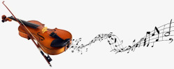 美妙动听小提琴乐器音符高清图片