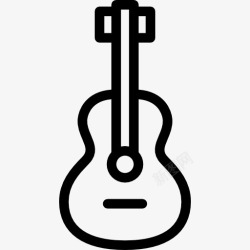 弗拉门戈西班牙吉他图标高清图片
