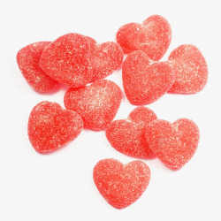 QQ糖图片红色心形糖果高清图片