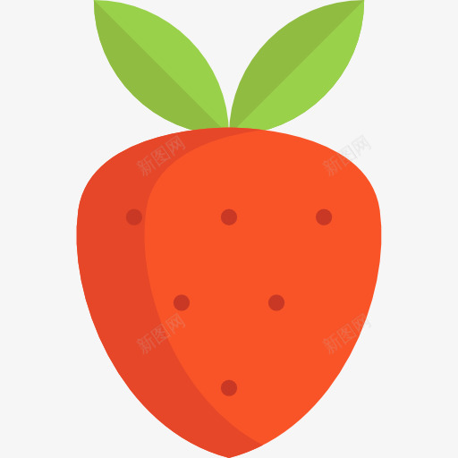 Strawberry图标png_新图网 https://ixintu.com 健康食品 有机食品和餐厅 水果 素食 素食主义者 草莓 食品 饮食