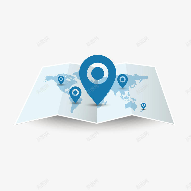 地图和定位标识图标png_新图网 https://ixintu.com png素材 免费png素材 地图 定位标识 矢量素材