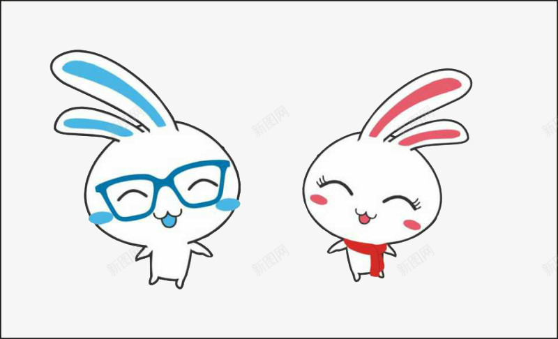 卡通兔子图案png免抠素材_新图网 https://ixintu.com banner 兔子 卡通 海报 点缀 装饰
