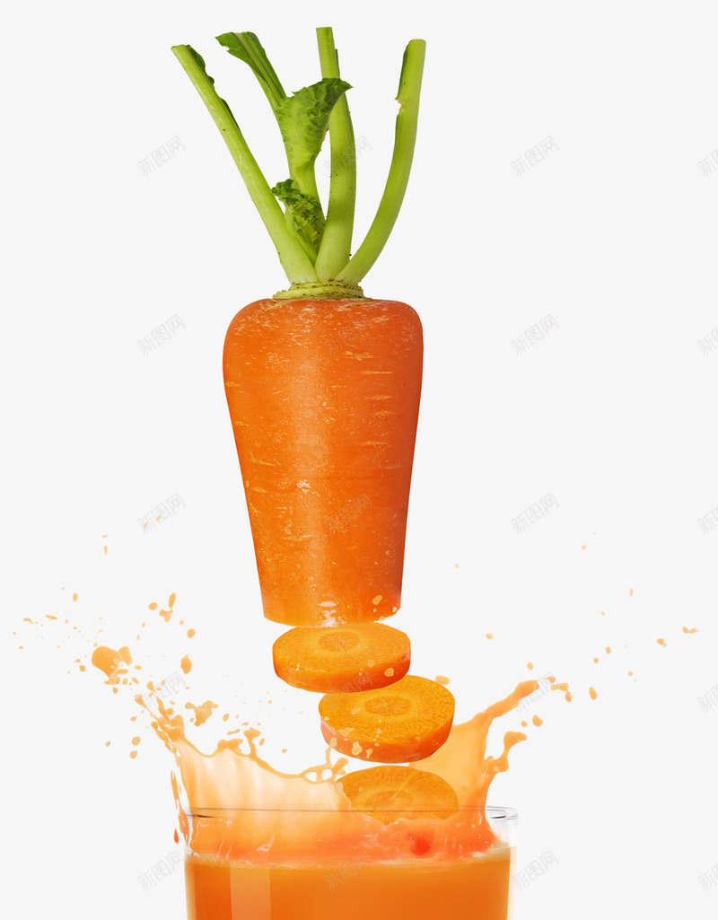 飞溅的胡萝卜汁png免抠素材_新图网 https://ixintu.com 切开的胡萝卜 胡萝卜 蔬菜 蔬菜汁