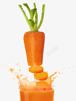 胡萝卜汁飞溅的胡萝卜汁高清图片