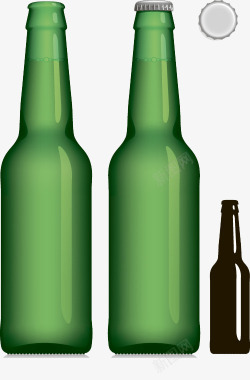 透明啤酒瓶子啤酒高清图片