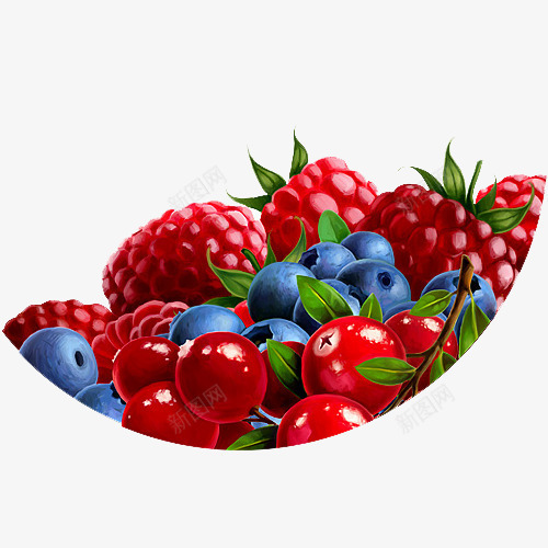 草莓红果蓝果png免抠素材_新图网 https://ixintu.com 素材 红果 草莓