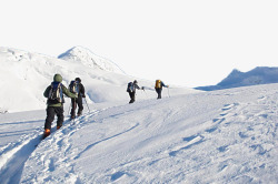 滑雪旅游雪山风景高清图片