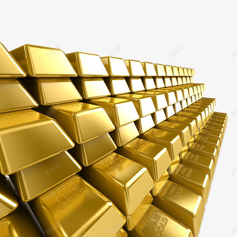 阶梯黄金png免抠素材_新图网 https://ixintu.com 一堆金子 含金量 金子素材 金币 黄金铺路