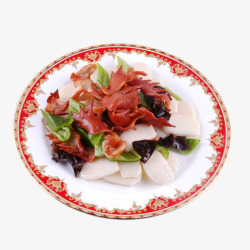 鸡冠白萝卜素材
