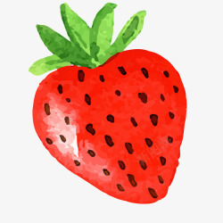 卡通草莓水果矢量图素材