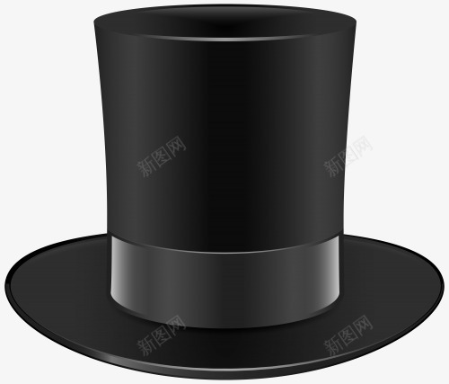 黑色魔术师帽子png免抠素材_新图网 https://ixintu.com 帽子 魔术师 黑帽 黑色